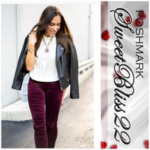 💋Merlot Velour Leggings💋